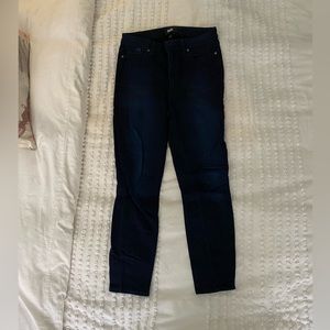 Paige Hoxton Ankle Jeans (Dark Wash, Skinny)